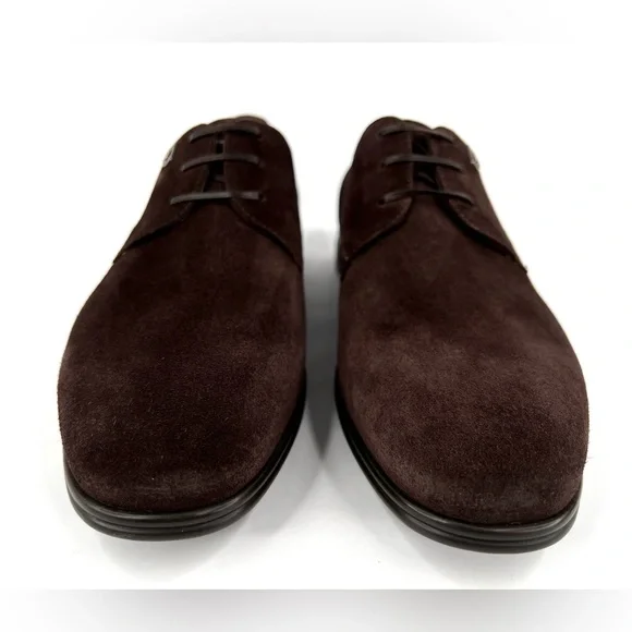 Salvatore Ferragamo Spencer Derby Suede Oxford Gancini Logo Loafers US 7 - EU 41